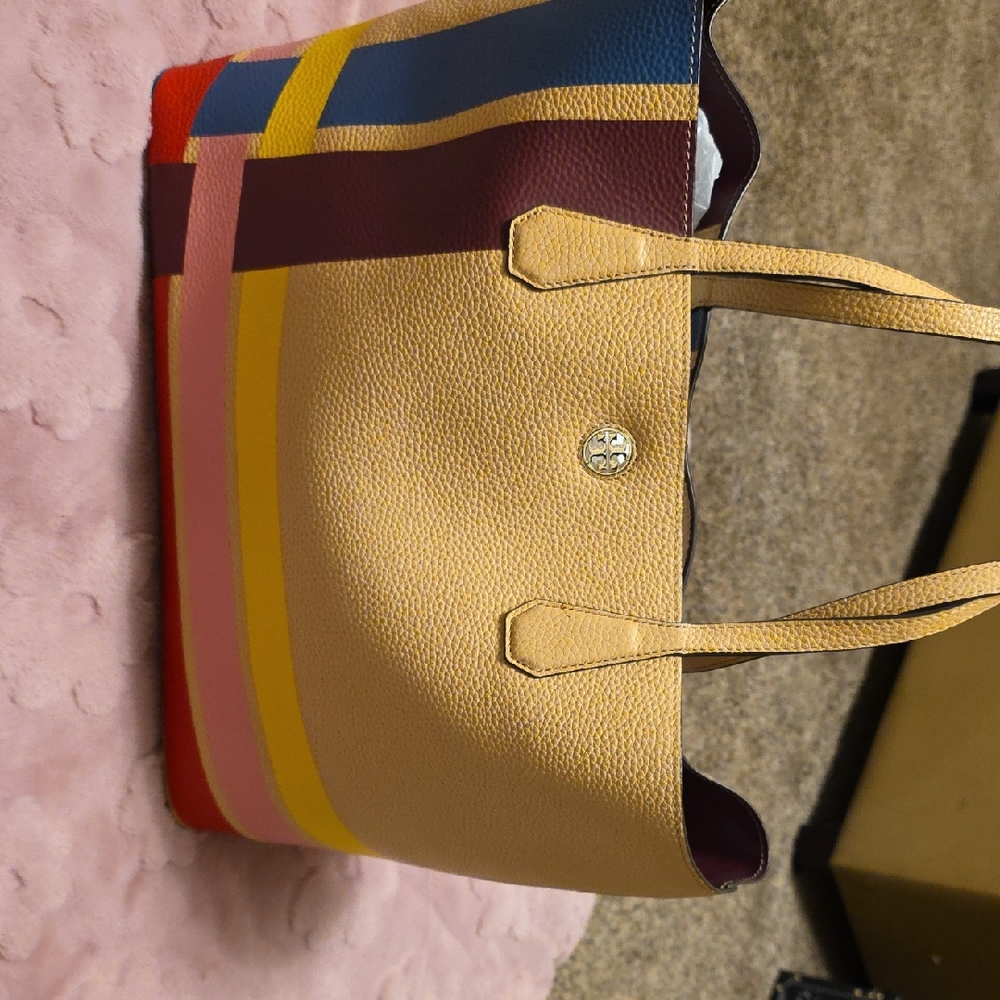 Tory Burch Multicolor Striped Tote